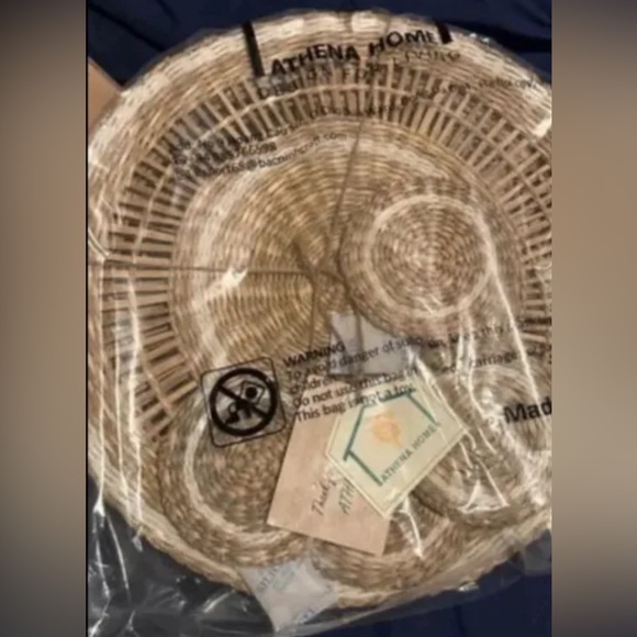 Wicker table Place Mats table settings W/cup Mats. Set Of 4 - New - Picture 2 of 4